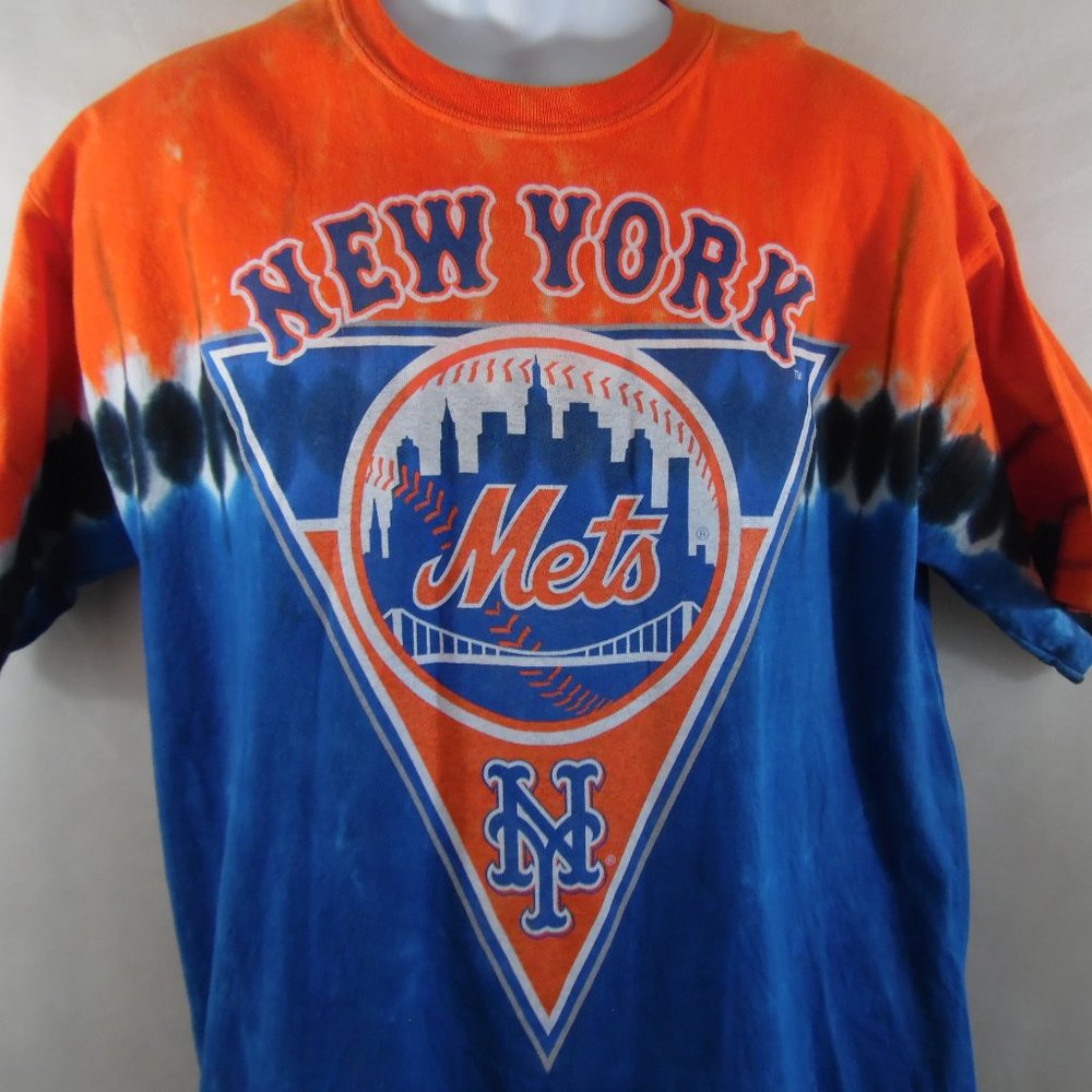 New York Mets Tie Dye T-shirt Size L Majestic